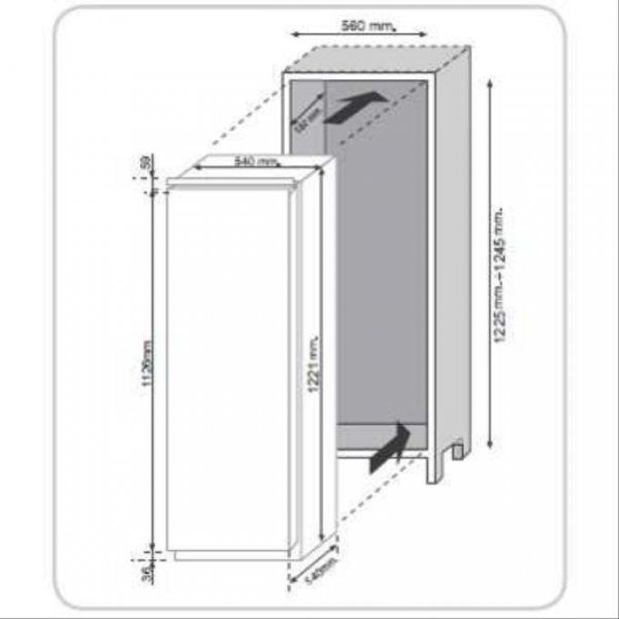 FRIGO ENCASTRABLE - CANDY - CFBO2150N