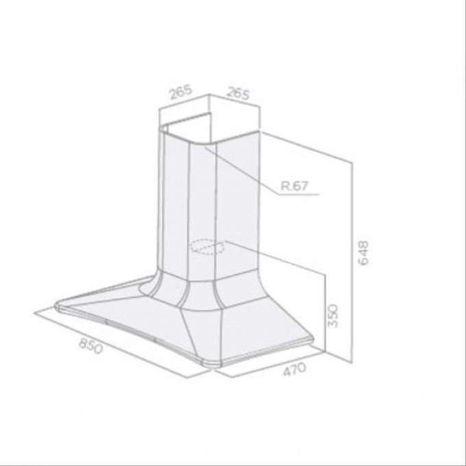 Hotte décorative murale ELICA - PRF0043030