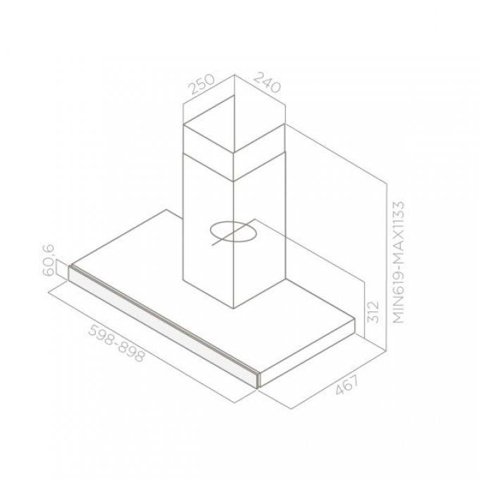 Hotte décorative murale ELICA - PRF0104626A