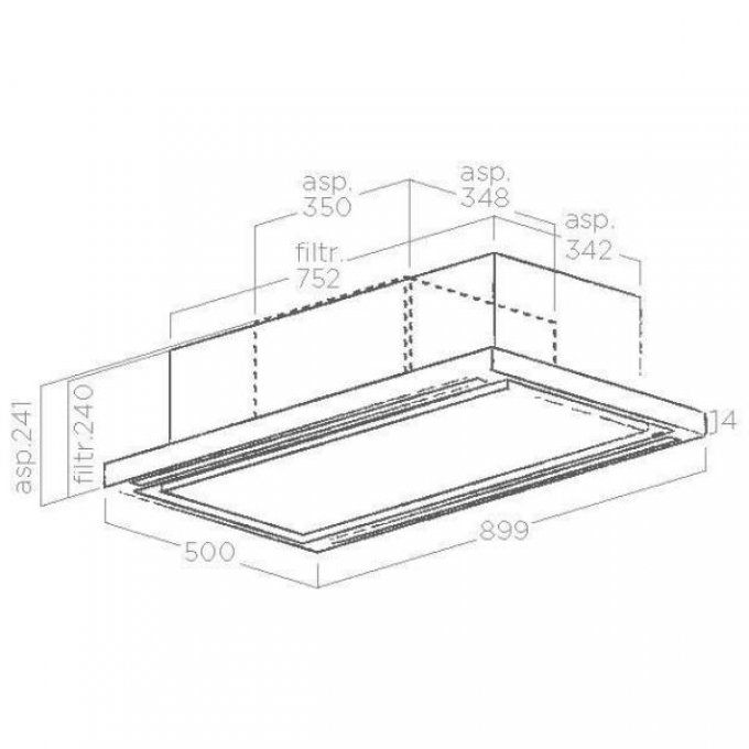 Groupe filtrant plafonnier avec moteur ELICA - PRF0142094