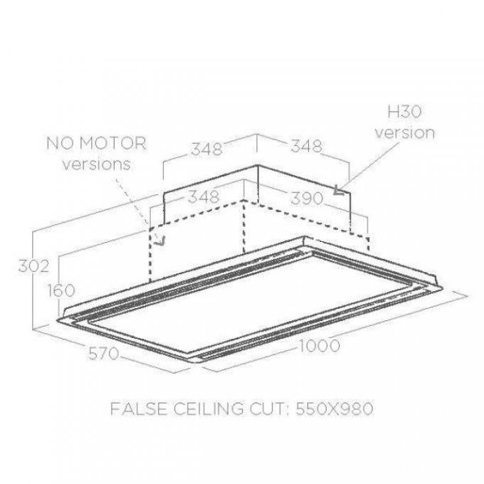 Groupe filtrant plafonnier avec moteur ELICA - PRF0146245