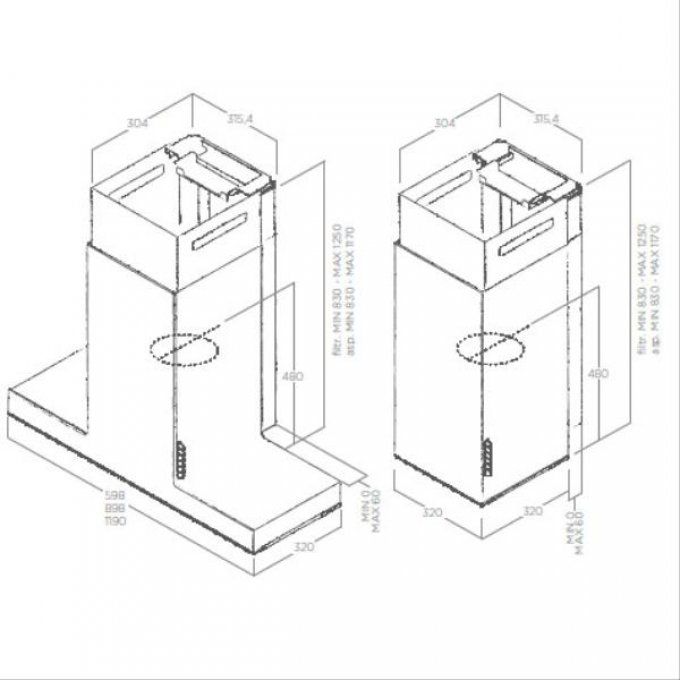 Hotte décorative murale ELICA - PRF0146265
