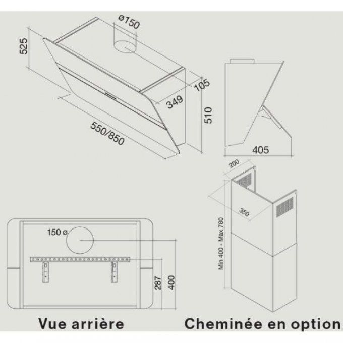 Hotte décorative murale FALMEC - FLIPPER1420