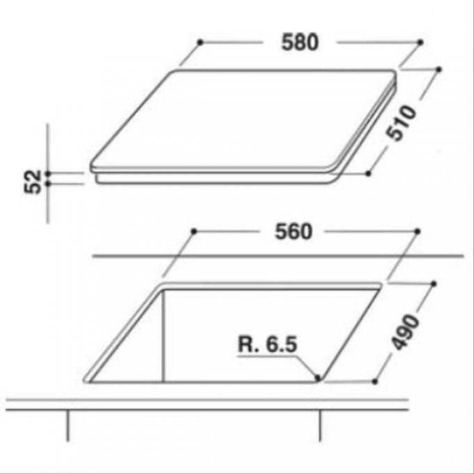 PLAQUE DE CUISSON - INDESIT - IVIA630LDCNEW