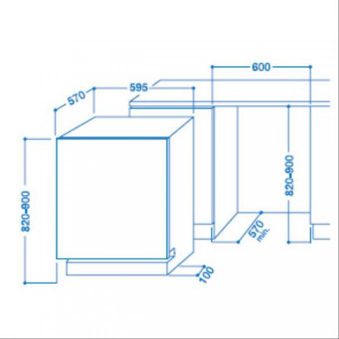 Lave-vaisselle Tout-intégrable INDESIT - DIFP8T94Z