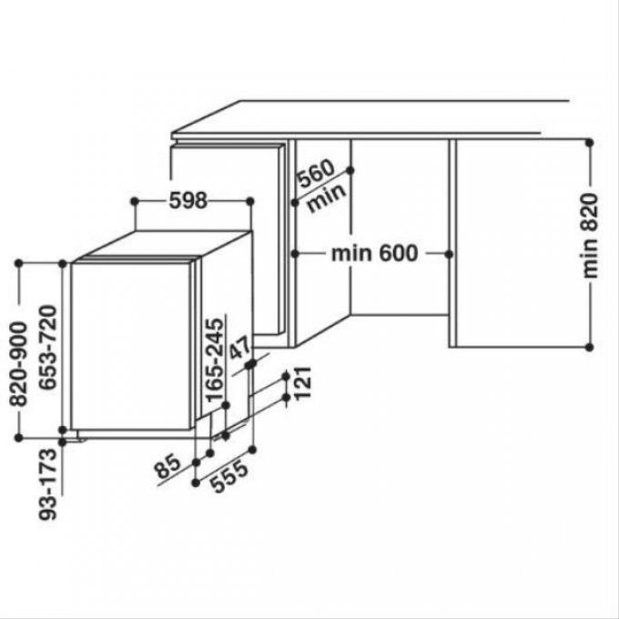 Lave-vaisselle Tout-intégrable HOTPOINT - HIO3T21WE