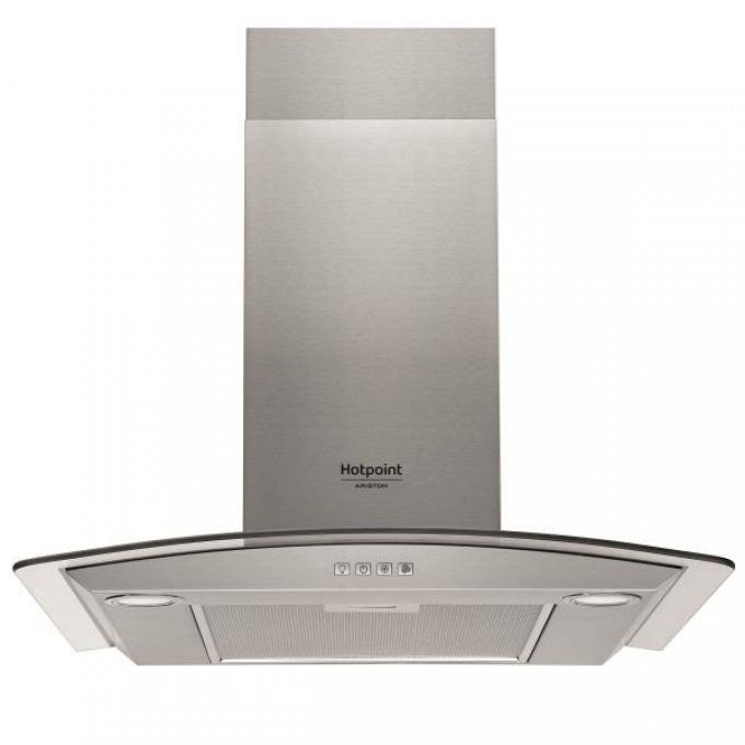Hotte décorative murale HOTPOINT - HHGC6.5FLMX