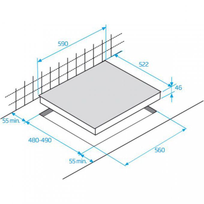 PLAQUE DE CUISSON - BEKO - HILW64222S