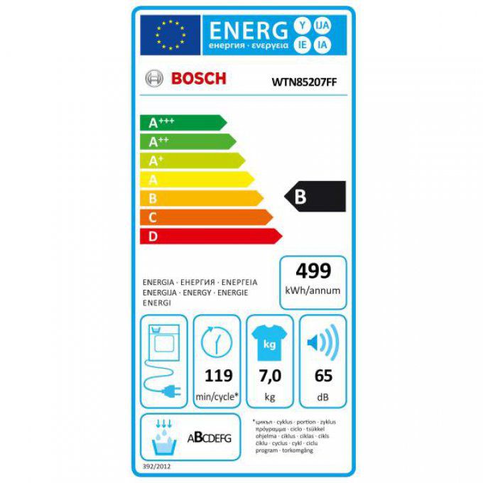Sèche-linge frontal BOSCH - WTN85207FF