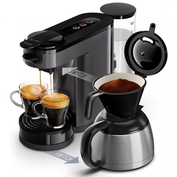 Machine à café À dosettes SENSEO SWITCH PHILIPS - HD6591.21