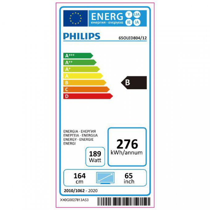 Téléviseur 4K écran plat PHILIPS - 65OLED804