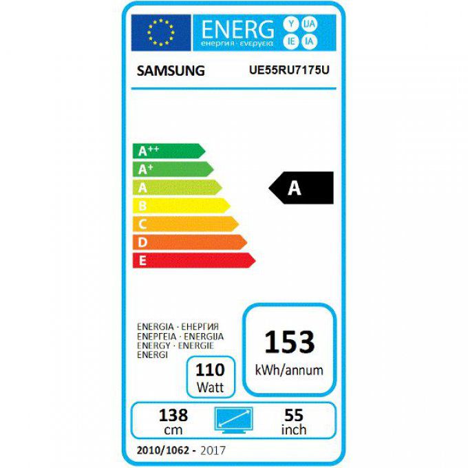 Téléviseur 4K écran plat SAMSUNG - UE55RU7175UXXC