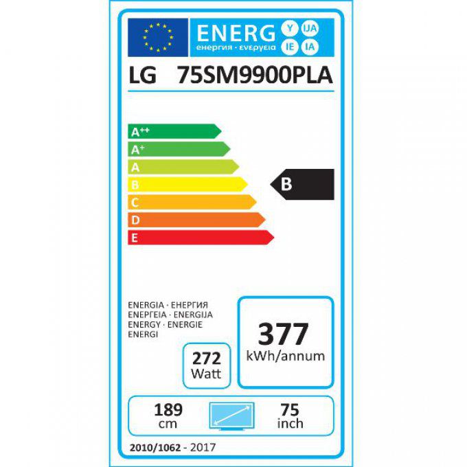 Téléviseur 8K écran plat LG - 75SM9900