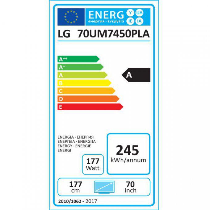 Téléviseur 4K écran plat LG - 70UM7450
