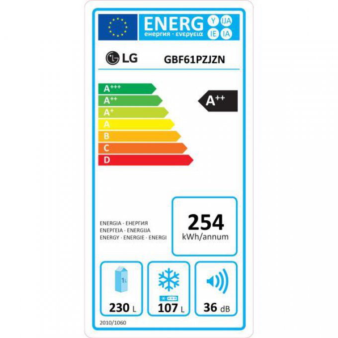 Réfrigérateur combiné LG - GBF61PZJZN