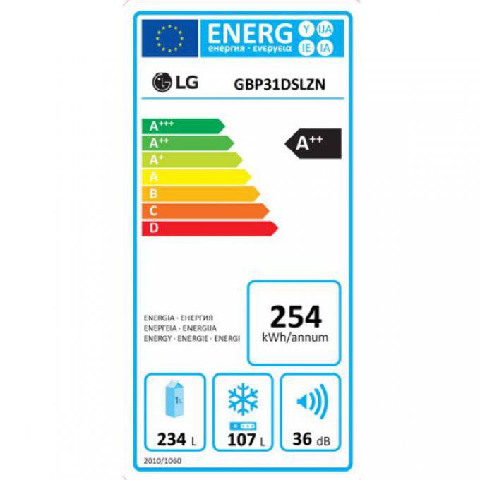 Réfrigérateur combiné LG - GBP31DSLZN