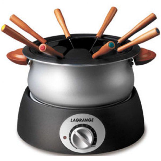 APPAREIL A FONDUE 900W 8P TH N OIR/SILVER