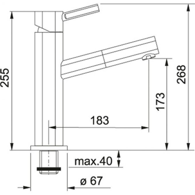 MITIGEUR GAIA BEC EXTENSIBLE I NOX